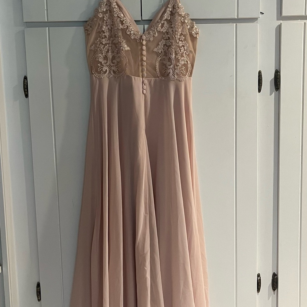 Lulu's Blush Maxi Dress